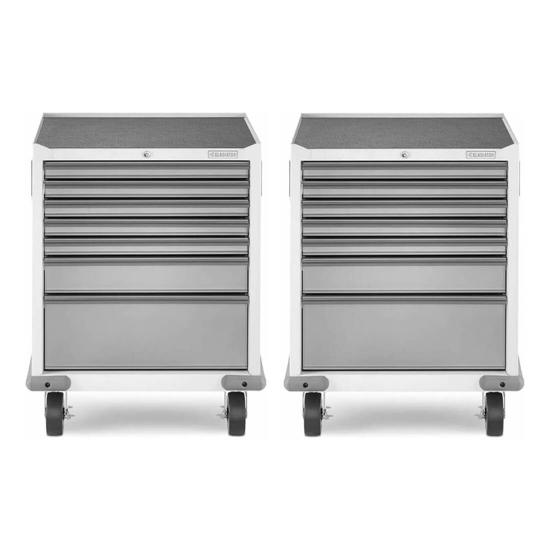 Gladiator Premier Pre-Assembled 7 Drawer Modular Tool Storage Cabinet (Gray Slate) 2-Pack