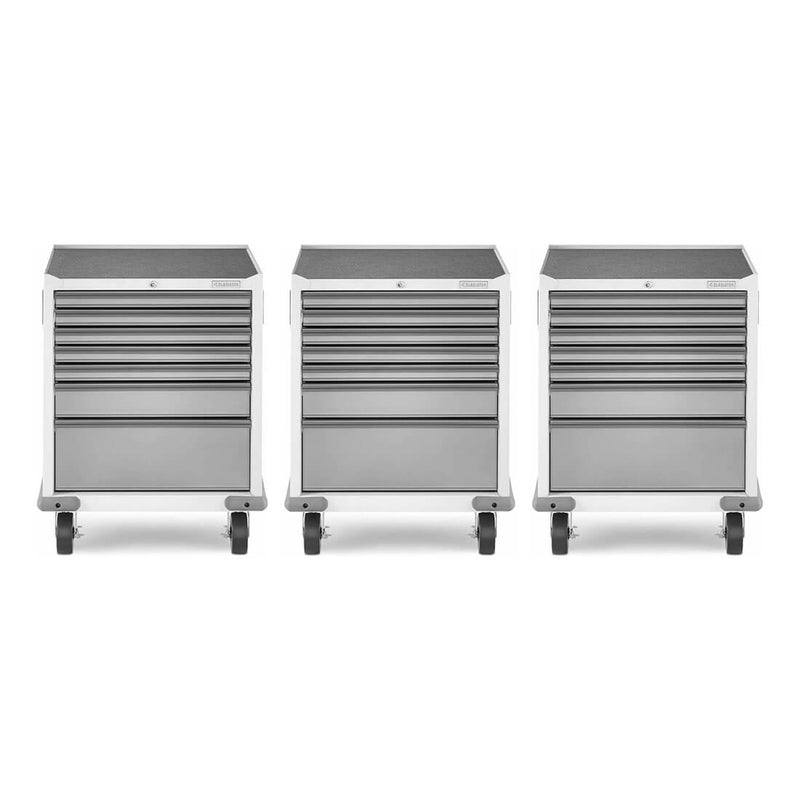 Gladiator Premier Pre-Assembled 7 Drawer Modular Tool Storage Cabinet (Gray Slate) 3-Pack