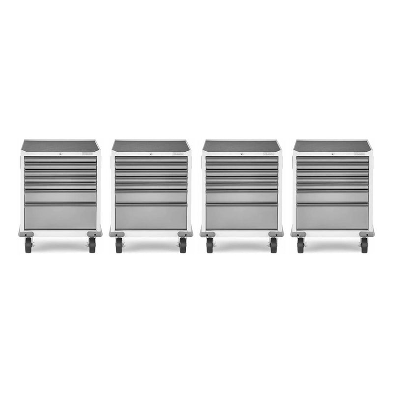 Gladiator Premier Pre-Assembled 7 Drawer Modular Tool Storage Cabinet (Gray Slate) 4-Pack