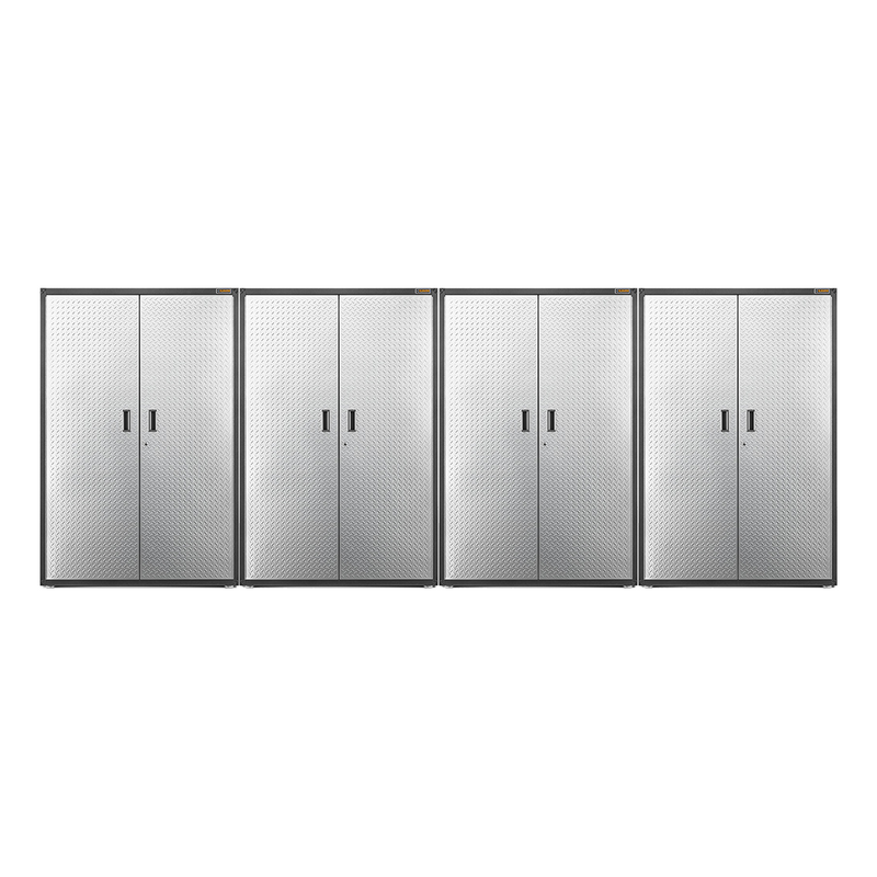 Gladiator Ready-to-Assemble Extra Large GearBox (Silver Tread) 4-Pack