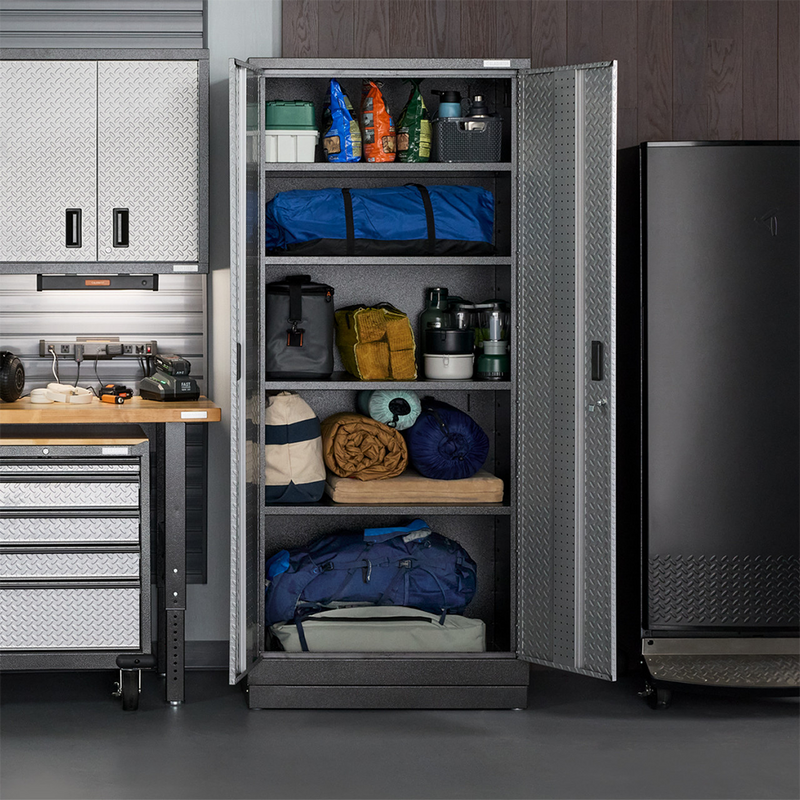 Gladiator Premier Pre-Assembled 84" Tall Cabinet (Silver Tread)