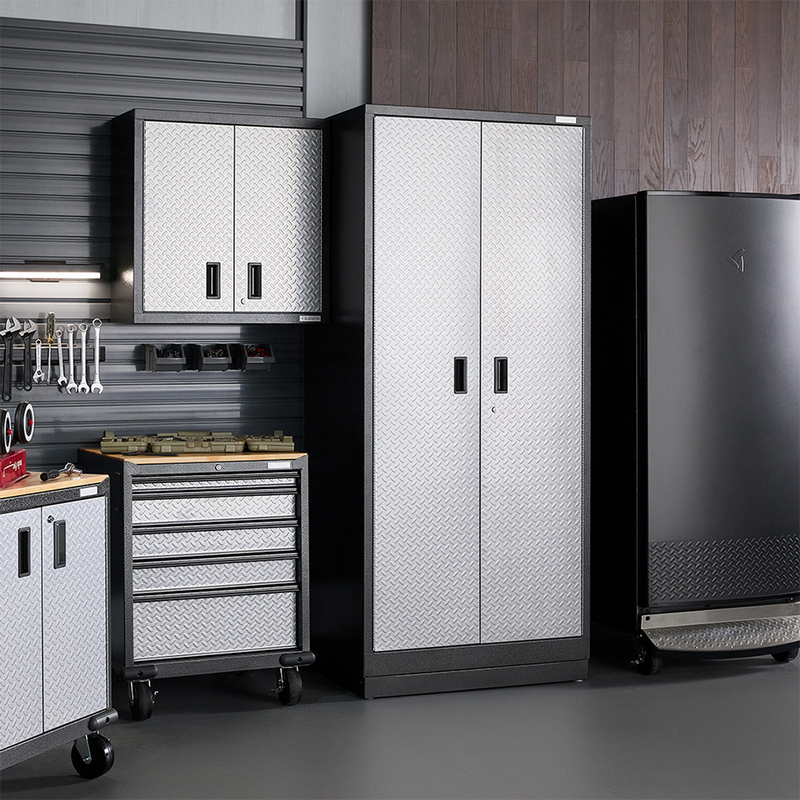 Gladiator Premier Pre-Assembled 84" Tall Cabinet (Silver Tread) 2-Pack
