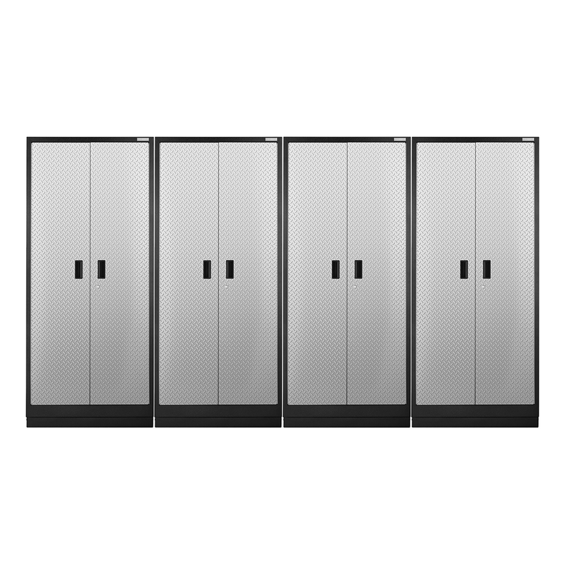 Gladiator Premier Pre-Assembled 84" Tall Cabinet (Silver Tread) 4-Pack