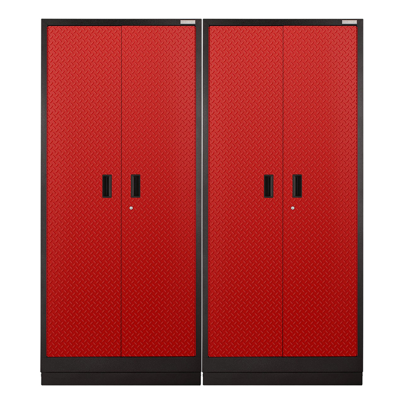 Gladiator Premier Pre-Assembled 84" Tall Cabinet (Red Tread) 2-Pack