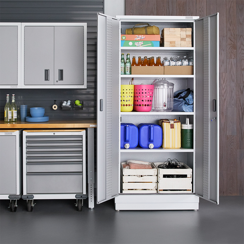Gladiator Premier Pre-Assembled 84" Tall Cabinet (Gray Slate) 3-Pack