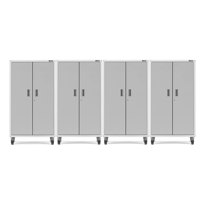 Gladiator Ready-to-Assemble Mobile Storage Cabinet (Gray Slate) 4-Pack
