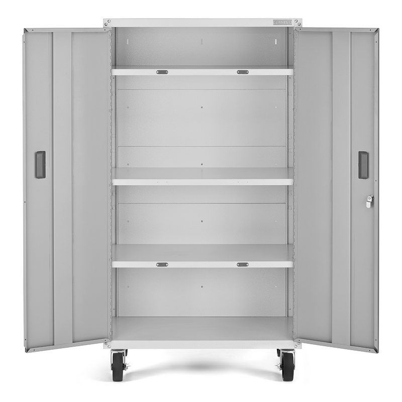 Gladiator Ready-to-Assemble Mobile Storage Cabinet (Gray Slate) 4-Pack