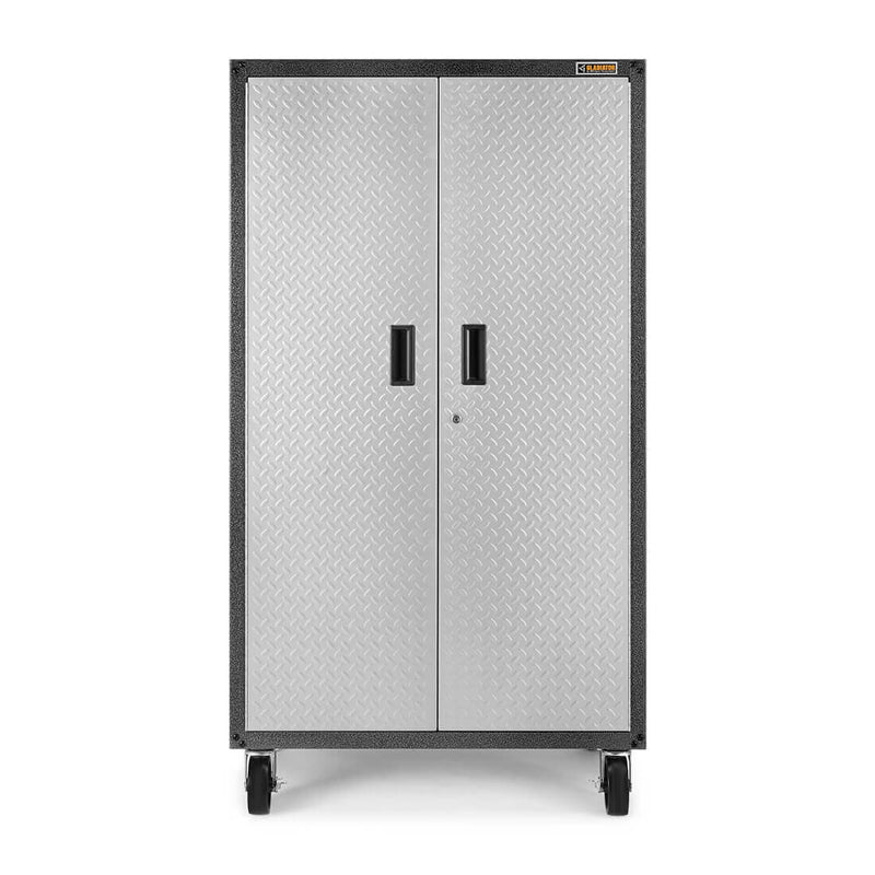 Gladiator Ready-to-Assemble Mobile Storage Cabinet (Silver Tread)