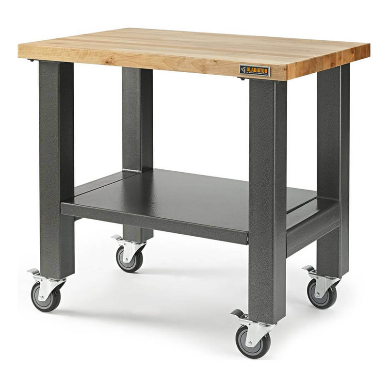Gladiator 3-Foot Wide Mobile Workstation (Hammered Granite)