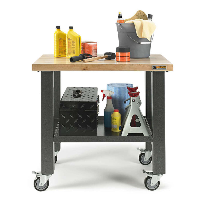 Gladiator 3-Foot Wide Mobile Workstation (Hammered Granite)