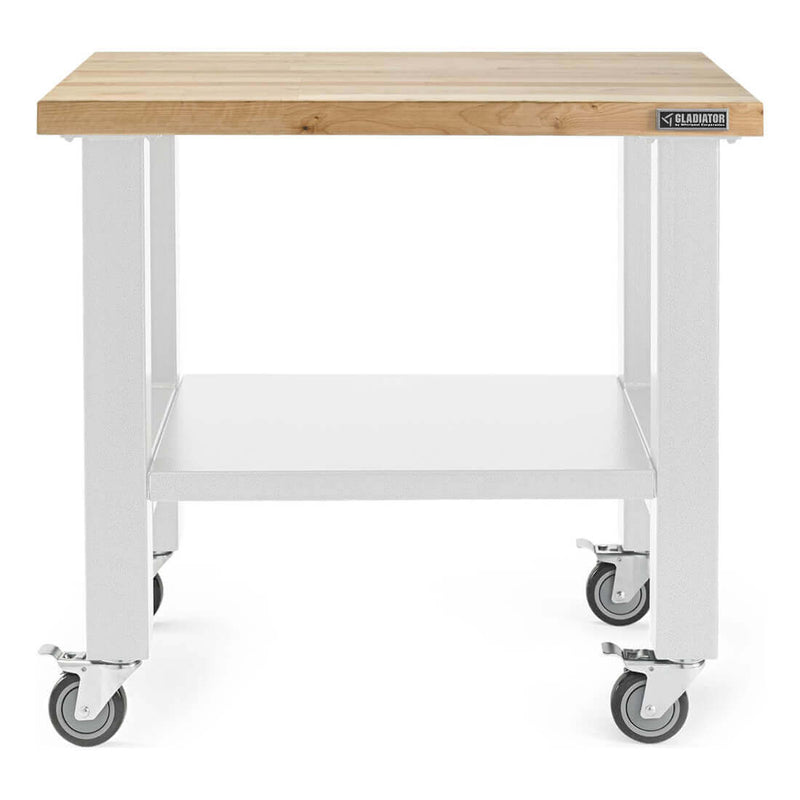 Gladiator 3-Foot Wide Mobile Workstation (White)