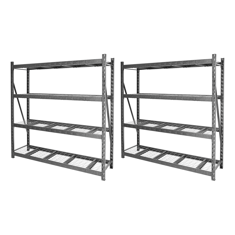 Gladiator 90" x 90" Heavy Duty Mega Rack with Four Adjustable Shelves (2-Pack)