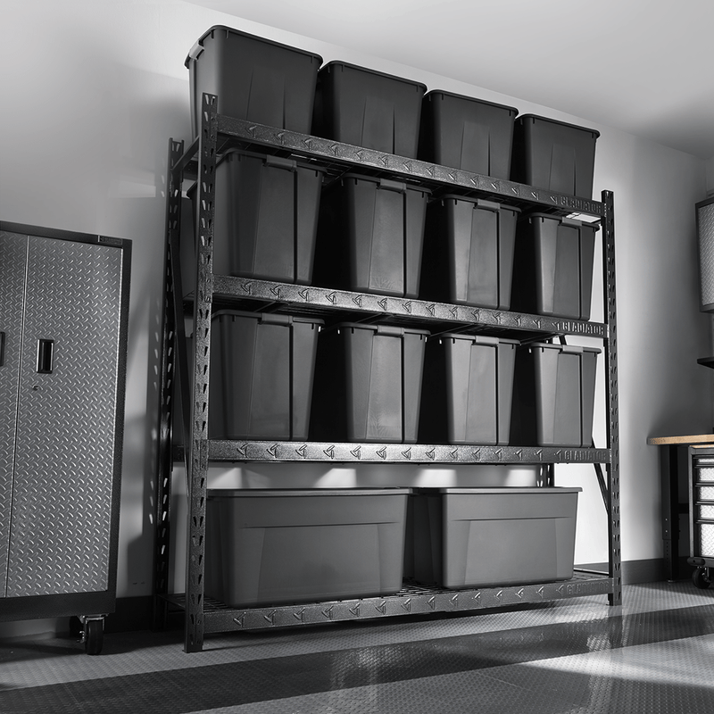 Gladiator 90" x 90" Heavy Duty Mega Rack with Four Adjustable Shelves (9-Pack)