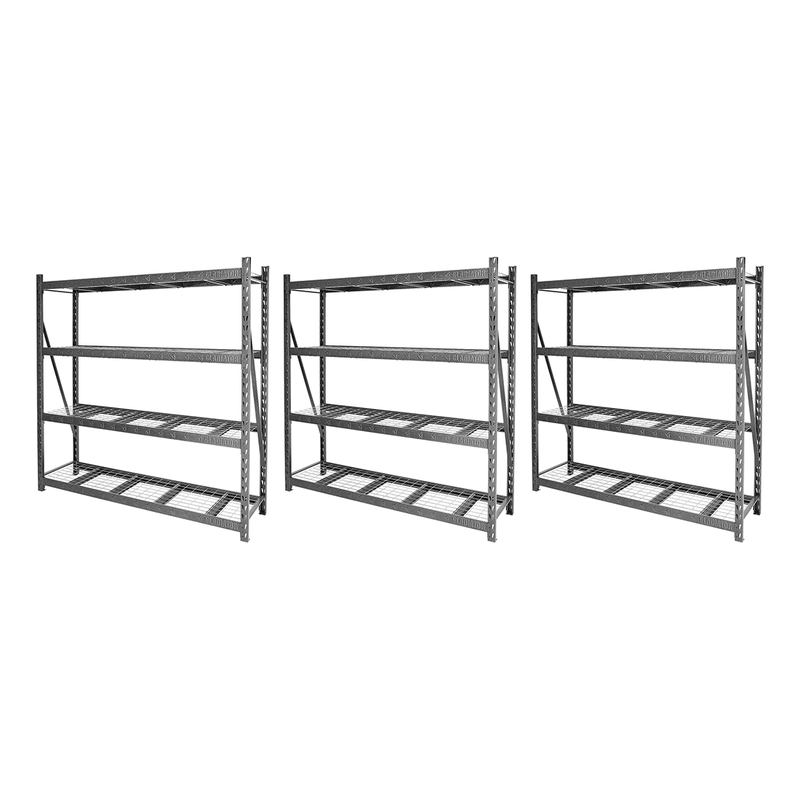 Gladiator 90" x 90" Heavy Duty Mega Rack with Four Adjustable Shelves (3-Pack)