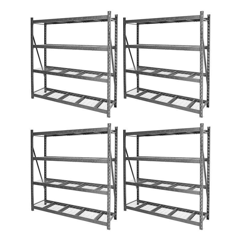 Gladiator 90" x 90" Heavy Duty Mega Rack with Four Adjustable Shelves (4-Pack)