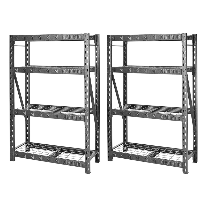 Gladiator 48" Wide Heavy Duty Storage Rack (Hammered Granite) 2-Pack