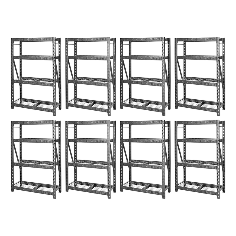 Gladiator 48" Wide Heavy Duty Storage Rack (Hammered Granite) 8-Pack