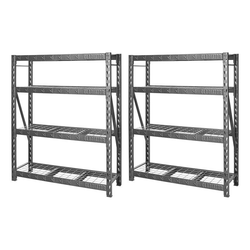 Gladiator 60" Wide Heavy Duty Storage Rack (Hammered Granite) 2-Pack
