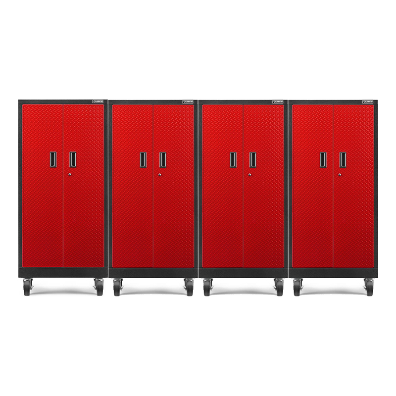 Gladiator Premier Pre-Assembled Tall GearLocker (Red Tread) 4-Pack