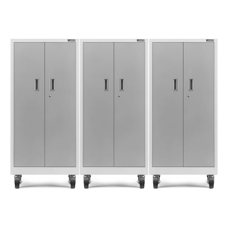 Gladiator Premier Pre-Assembled Tall GearLocker (Gray Slate) 3-Pack