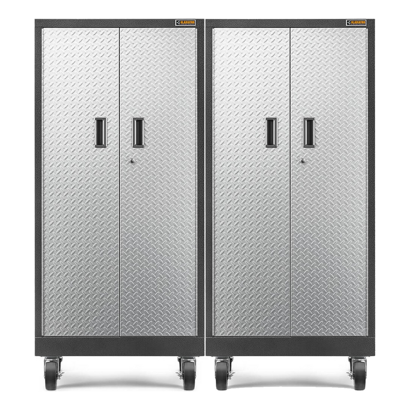Gladiator Premier Pre-Assembled Tall GearLocker (Silver Tread) 2-Pack