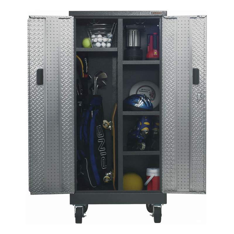 Gladiator Premier Pre-Assembled Tall GearLocker (Silver Tread) 3-Pack
