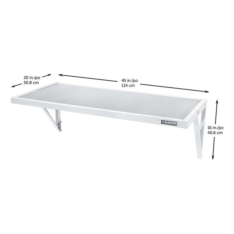 Gladiator 45" GearLoft Shelf (White)