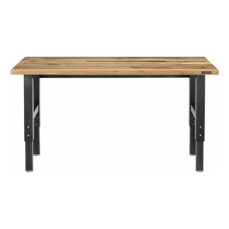 Gladiator 6-Foot Adjustable Height Hardwood Workbench (Hammered Granite)