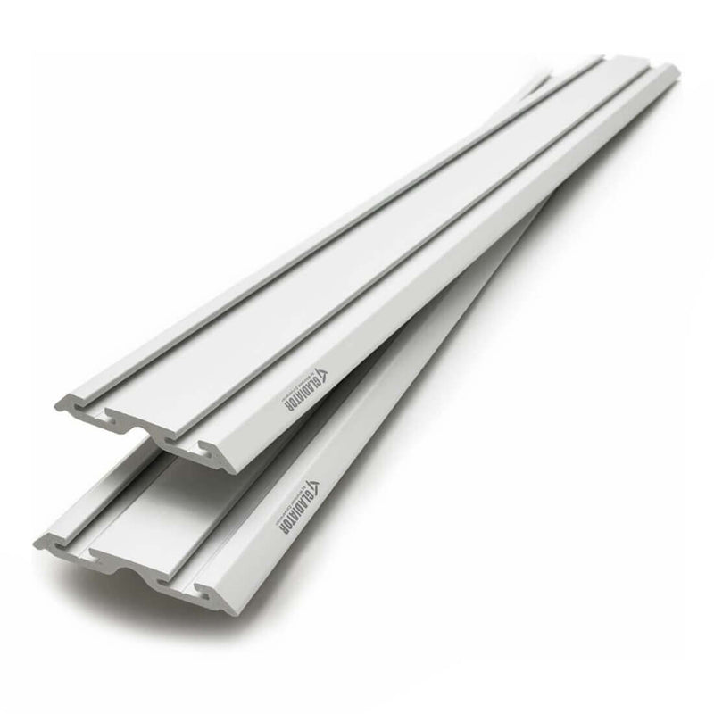 Gladiator 4-Foot Wide GearTrack Channels (Light Gray)