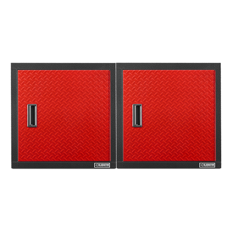 Gladiator Premier Pre-Assembled 24" Wall GearBox (Red Tread) 2-Pack