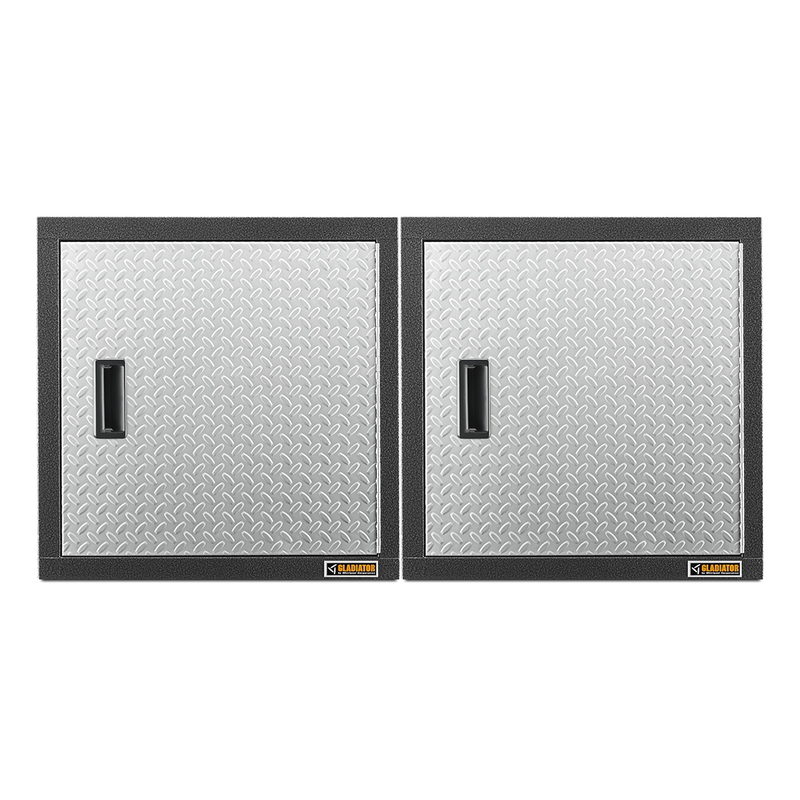 Gladiator Premier Pre-Assembled 24" Wall GearBox (Silver Tread) 2-Pack