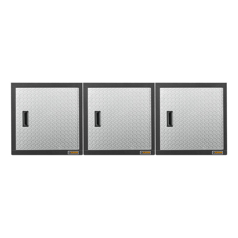 Gladiator Premier Pre-Assembled 24" Wall GearBox (Silver Tread) 3-Pack