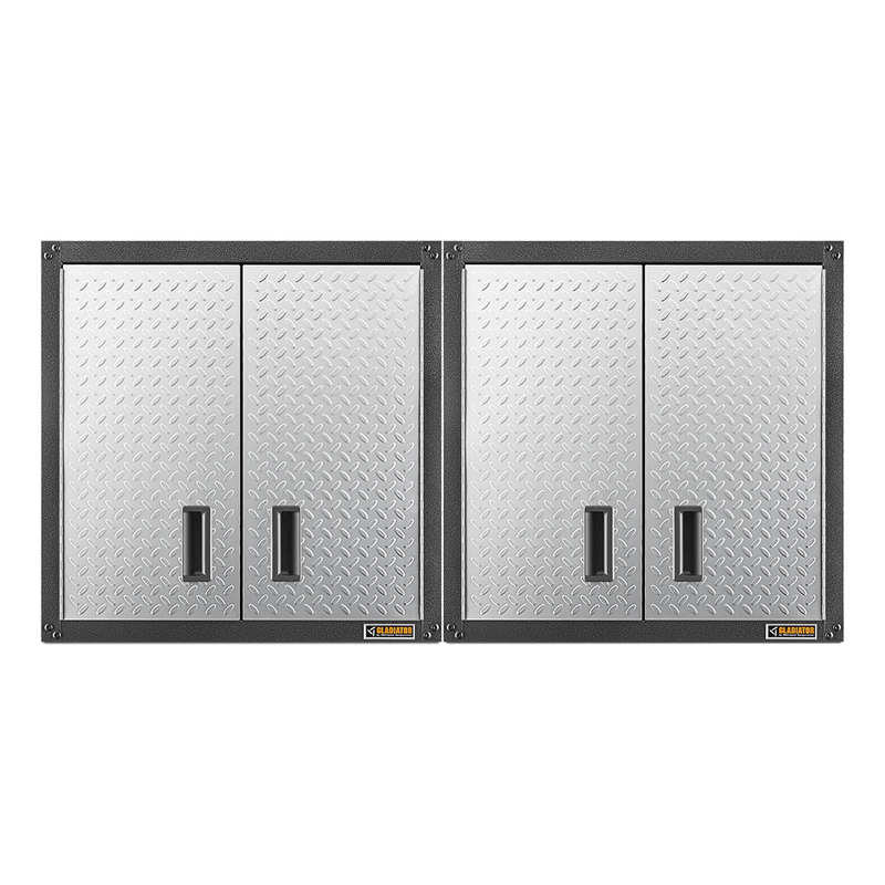Gladiator Ready-to-Assemble Full-Door Wall GearBox (Silver Tread) 2-Pack