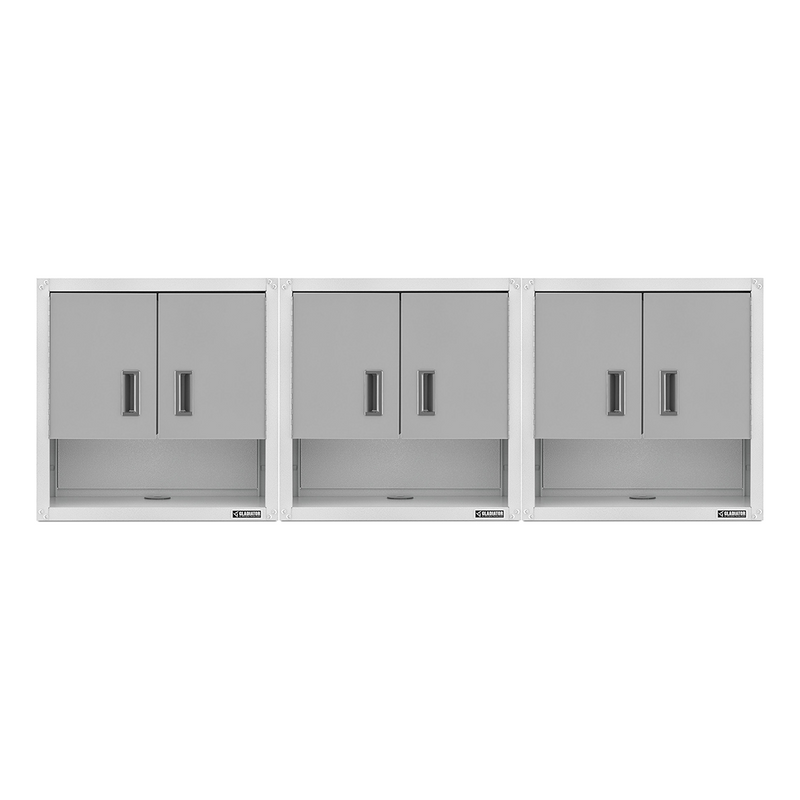 Gladiator Ready-to-Assemble 3/4 Door Wall GearBox (Gray Slate) 3-Pack