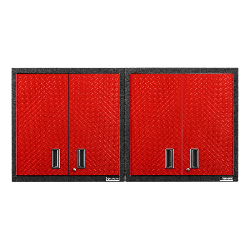 Gladiator Premier Pre-Assembled 30" Wall GearBox (Red Tread) 2-Pack