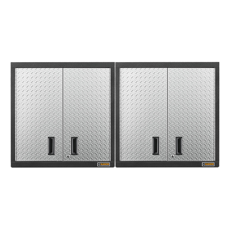Gladiator Premier Pre-Assembled 30" Wall GearBox (Silver Tread) 2-Pack