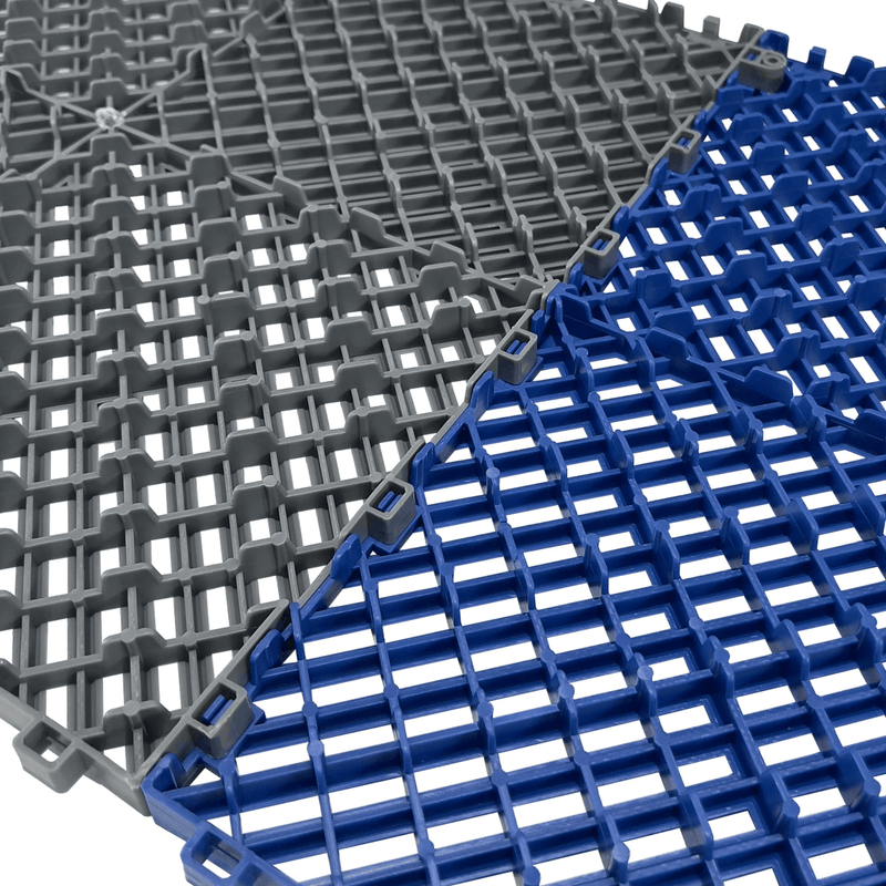 MonsterRAX Interlocking Grey Garage Floor Tiles (16 Pack)