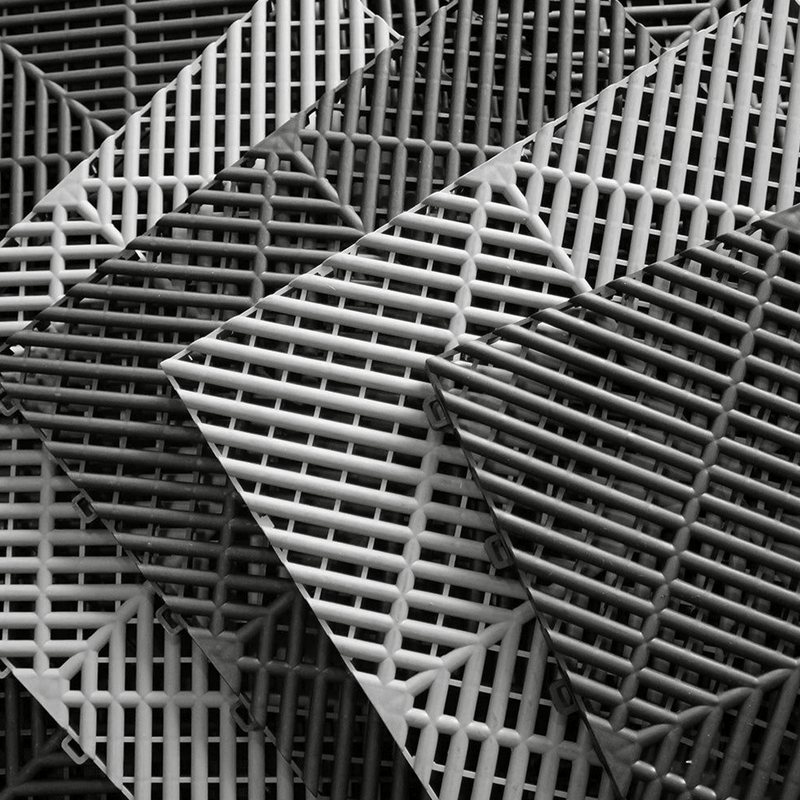 MonsterRAX Interlocking Grey Garage Floor Tiles (16 Pack)