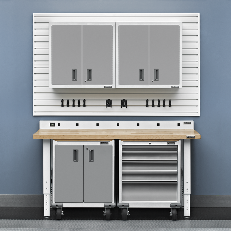 Gladiator Premier 4-Piece Garage Cabinet Set (Gray Slate)