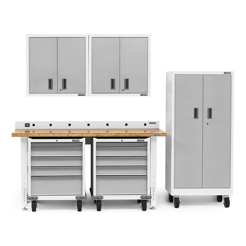 Gladiator Premier 7-Piece Garage Cabinet Setup (Gray Slate)