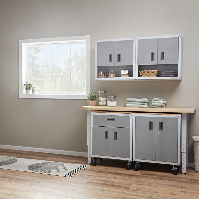 Gladiator Ready-to-Assemble 9-Piece Garage Cabinet System (Gray Slate)