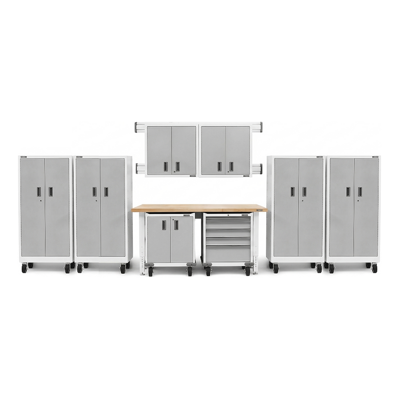 Gladiator Premier 14-Piece Garage Cabinet Setup (Gray Slate)