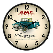 Collectable Sign and Clock GMC Trucks 1956 Backlit Wall Clock