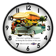 Collectable Sign and Clock 1955 Bel Air Convertible Backlit Wall Clock