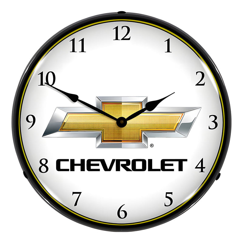 Collectable Sign and Clock Chevrolet Bowtie Backlit Wall Clock