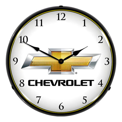 Collectable Sign and Clock Chevrolet Bowtie Backlit Wall Clock