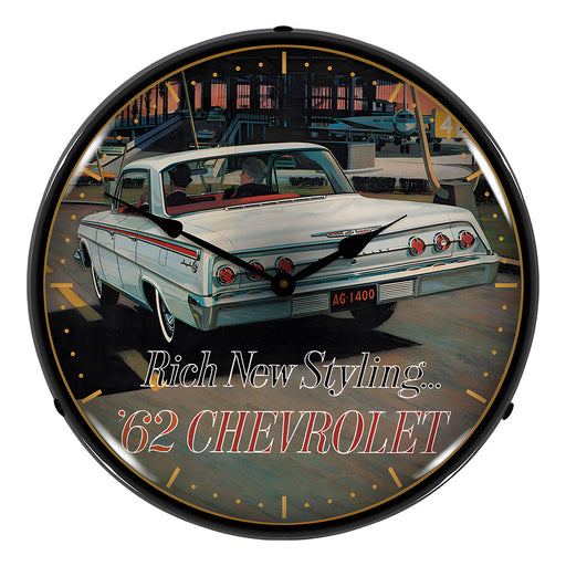 Collectable Sign and Clock 1962 Chevrolet Impala Backlit Wall Clock