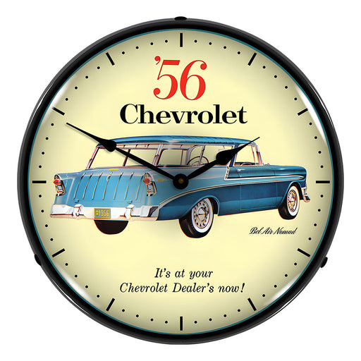 Collectable Sign and Clock 1956 Chevrolet Nomad Backlit Wall Clock