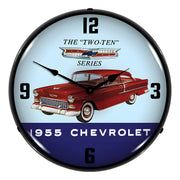 Collectable Sign and Clock 1955 Chevrolet Two Ten Backlit Wall Clock