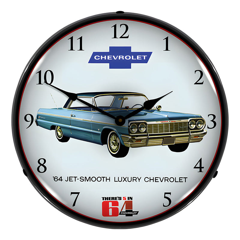 Collectable Sign and Clock 1964 Impala Backlit Wall Clock
